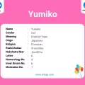 What does Yumiko mean in Japanese?