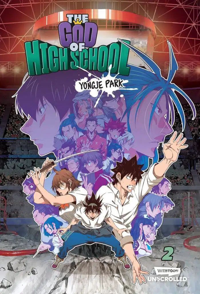 How many chapters are adapted in god of highschool anime?