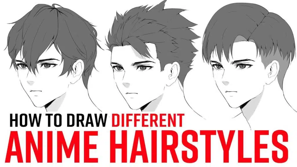 How to draw male anime hair? - Japan Nihon