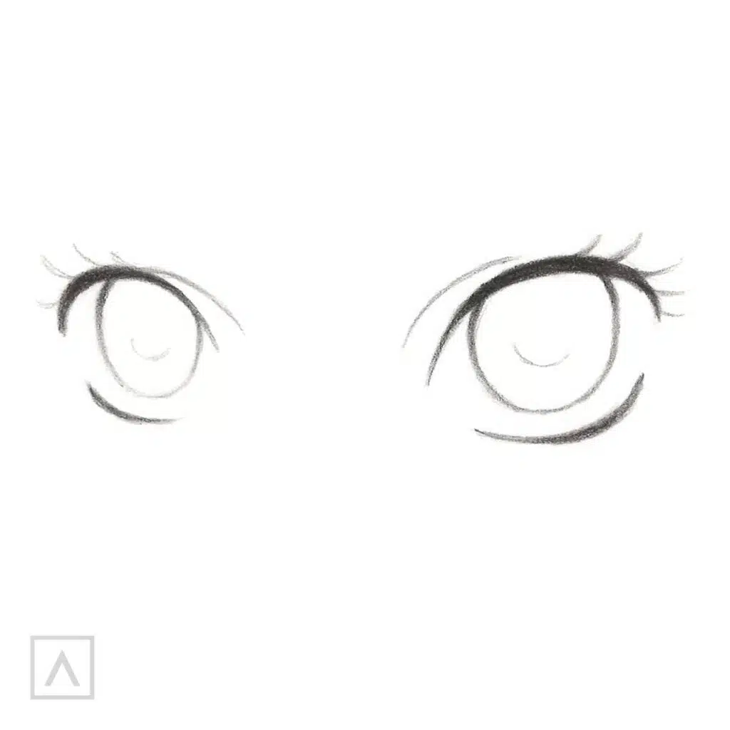 How to draw easy anime eyes?