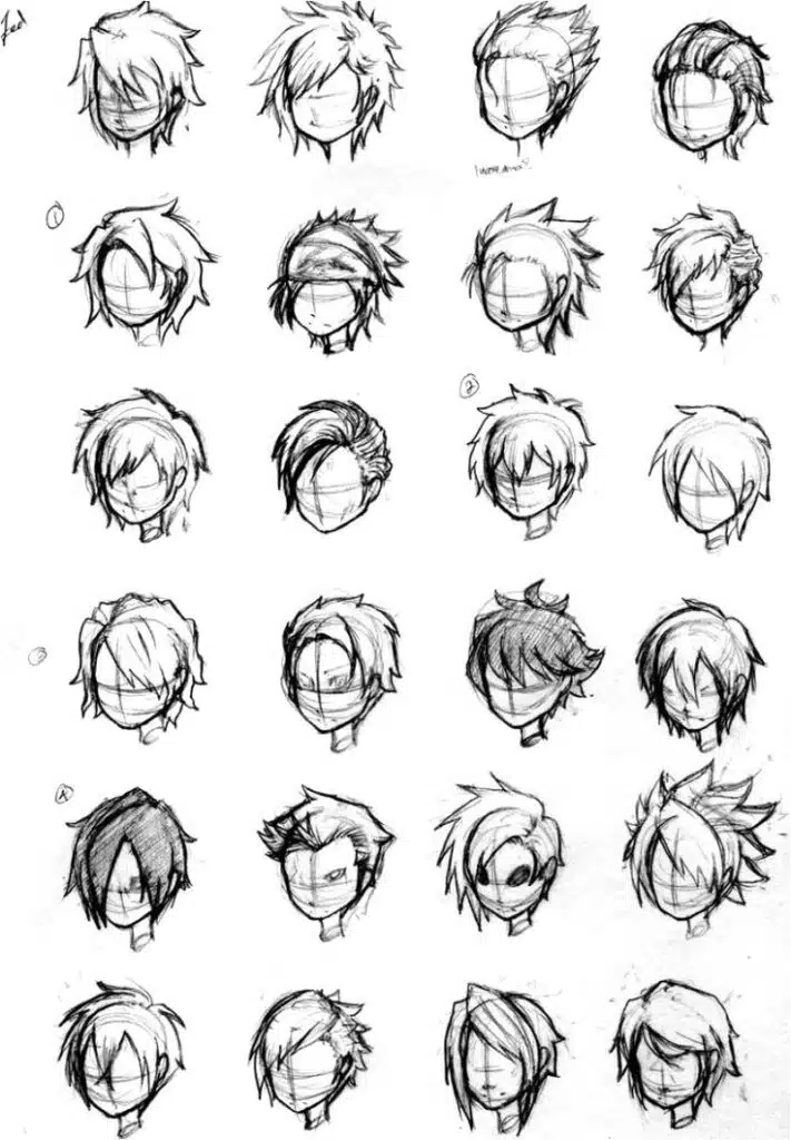 Creating Hair Styles anime character
