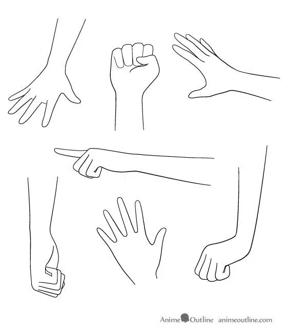 anime hands