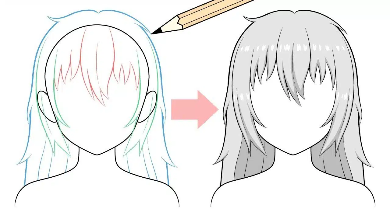 anime hair