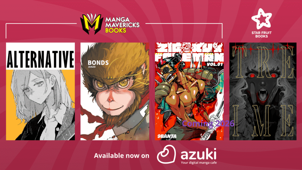 Azuki Adds Four Indie Manga Titles from Manga Mavericks Books and Star Fruit Books