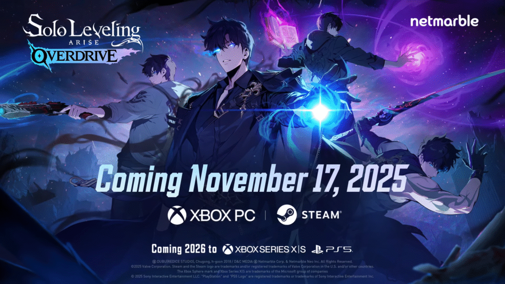 New Solo Leveling: ARISE OVERDRIVE Trailer Reveals November 17 PC Release Date